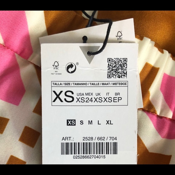 Zara Woman Printed Wide Leg Pant 2528/662 - Picture 7 of 8